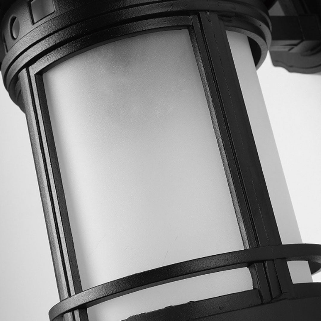 Svart Utomhus Vägglampa LED Vintage Amerikansk Vattentät Lampa