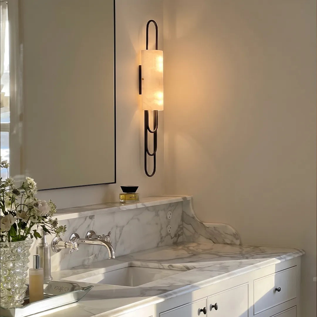 LED Modern Vägglampa Kreativ Marmor Sänglampa