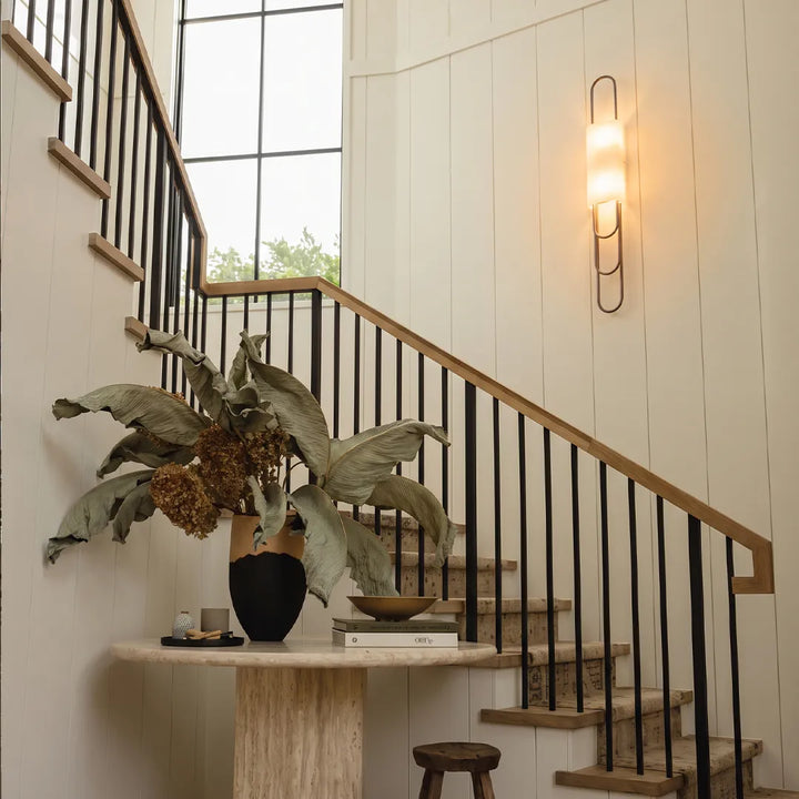 LED Modern Vägglampa Kreativ Marmor Sänglampa