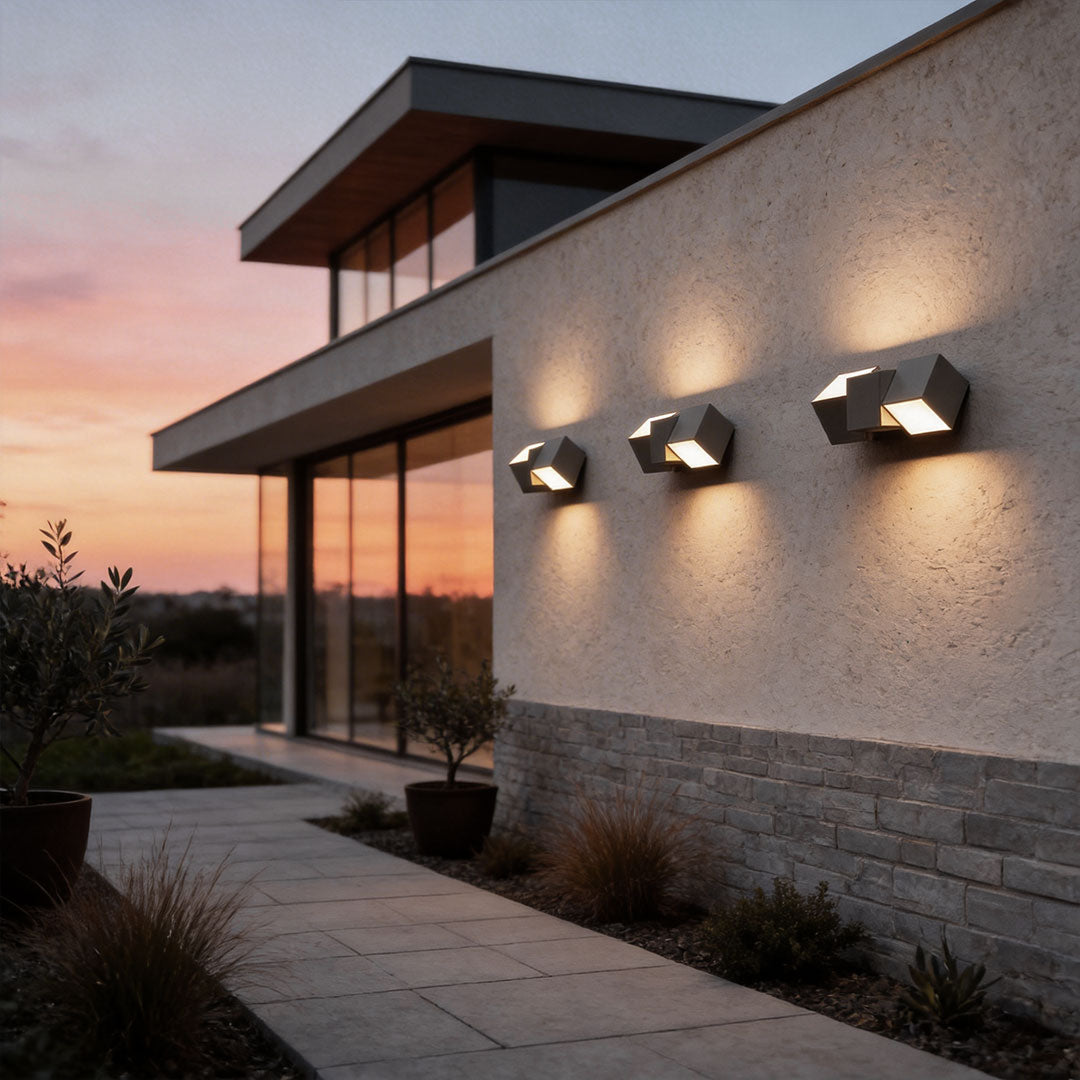 LED Utomhusbelysning Väggmontering Modern Vattentät Trädgårdslampa