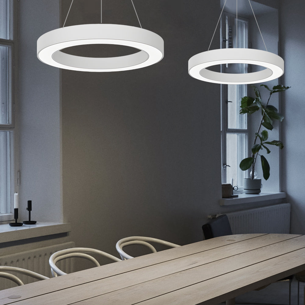 [Öppen låda] LED Pendelring Taklampa Modern Metall Akryl Ljus