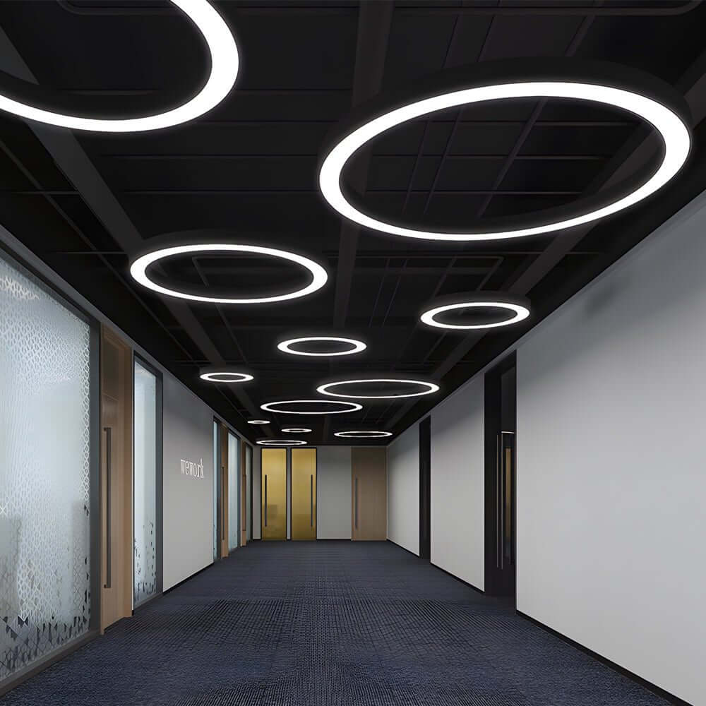 [Öppen låda] LED Pendelring Taklampa Modern Metall Akryl Ljus