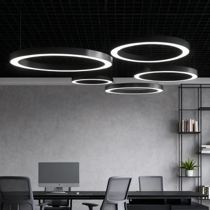 [Öppen låda] LED Pendelring Taklampa Modern Metall Akryl Ljus
