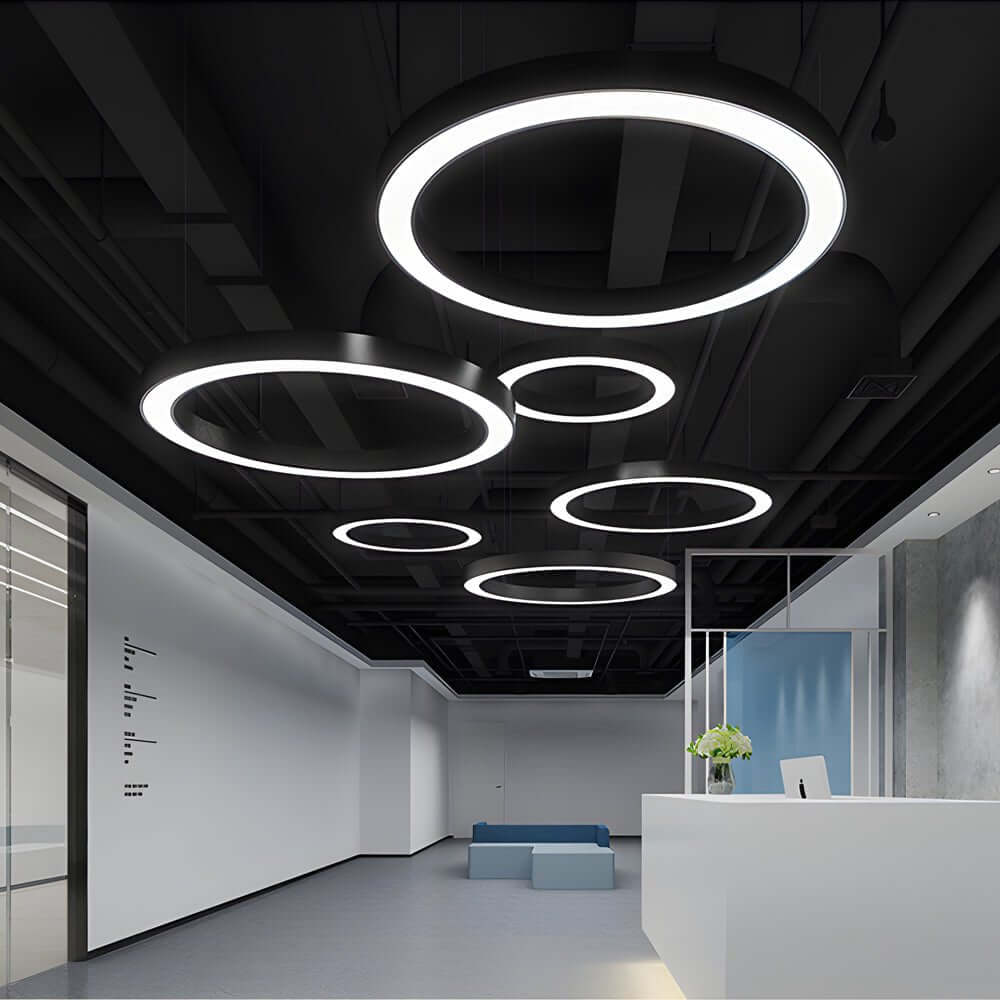 [Öppen låda] LED Pendelring Taklampa Modern Metall Akryl Ljus