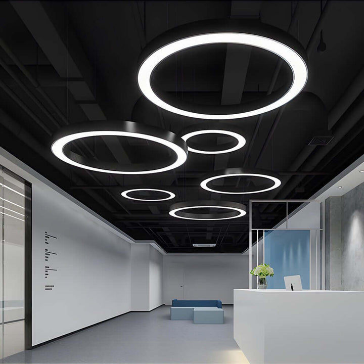 [Öppen låda] LED Pendelring Taklampa Modern Metall Akryl Ljus
