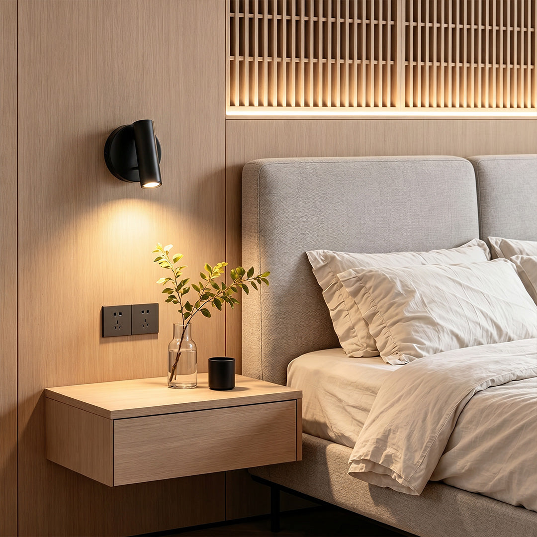 LED Väggläsningslampa Minimalistisk Sänglampa i Metall