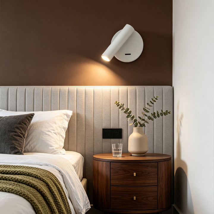 LED Väggläsningslampa Minimalistisk Sänglampa i Metall