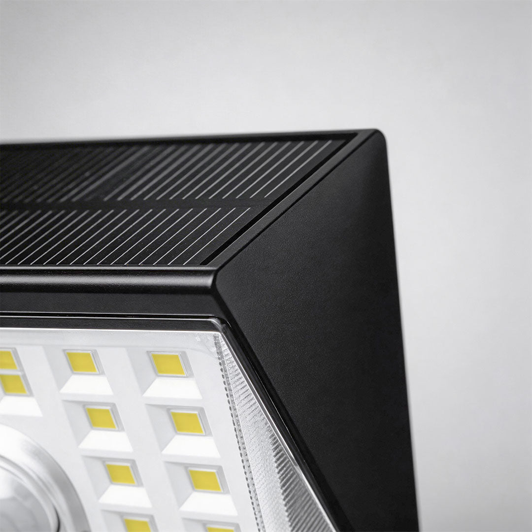 4 PCS Sensor Vägglampor Utomhus Modern Svart Solcellslampa