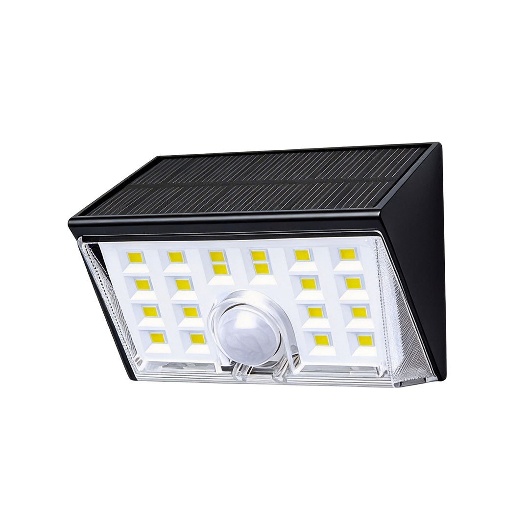 4 PCS Sensor Vägglampor Utomhus Modern Svart Solcellslampa