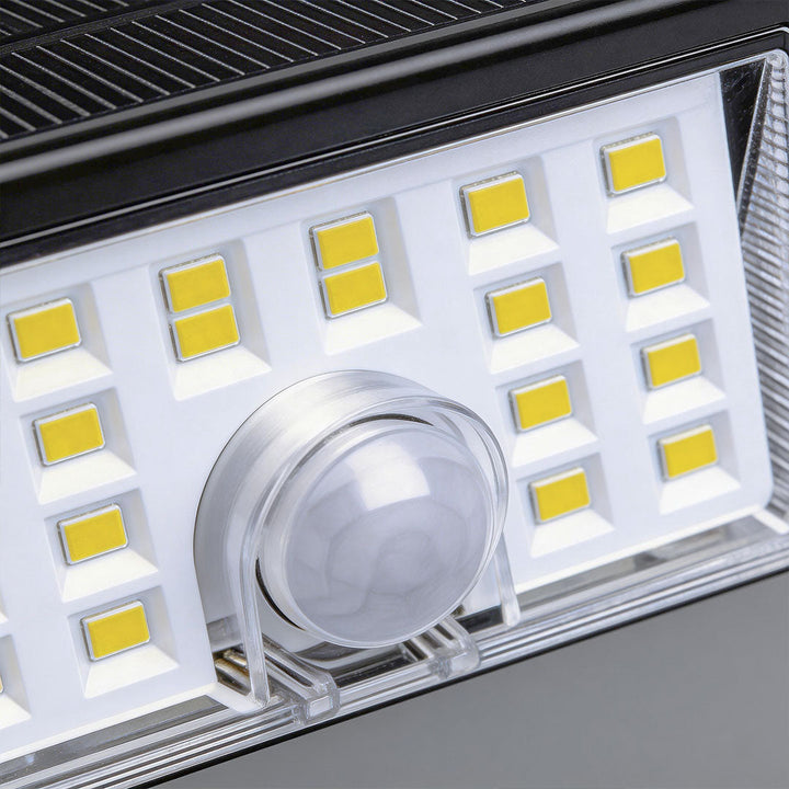 4 PCS Sensor Vägglampor Utomhus Modern Svart Solcellslampa