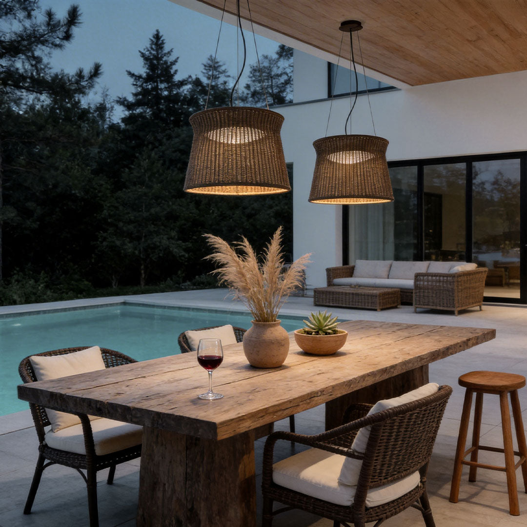 Vävd Lampa Hängande Nordisk Minimalistisk Taklampa