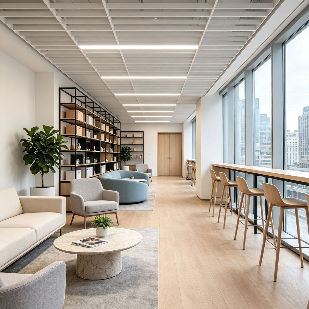 Modern minimalistisk vit LED-taklampa