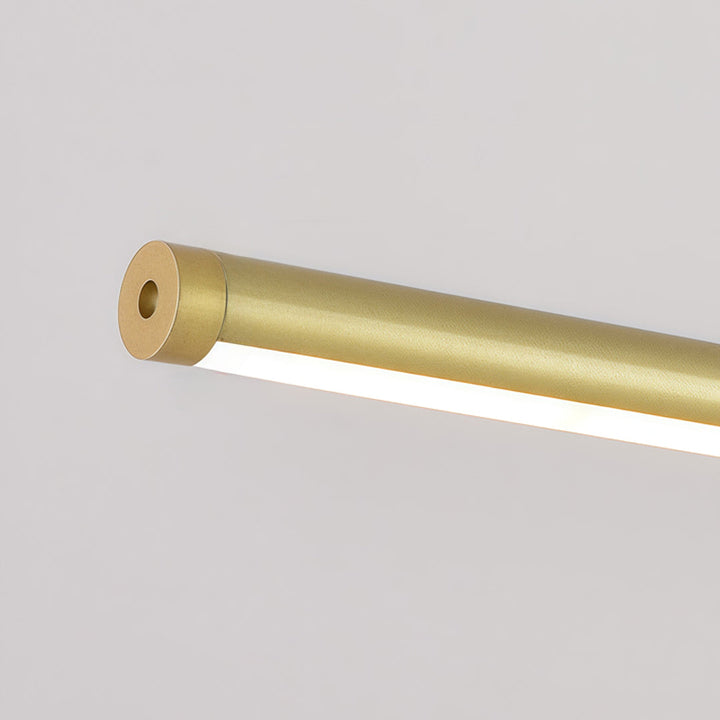 Linjär Guld Hängande Lampa Modulerbar LED Taklampa