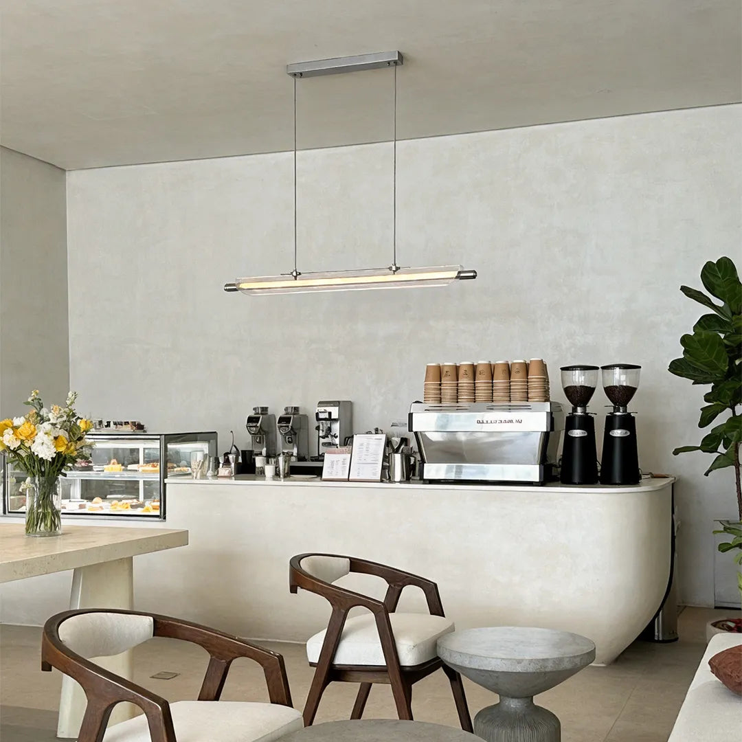 Linjär LED Pendellampa Bauhaus Glas Modern LED Taklampor