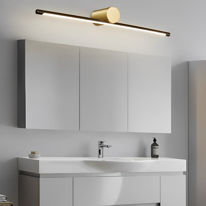 [Öppen Låda] Linjär Sminklampa Dubbel-Färg Badrum Metall Lampa