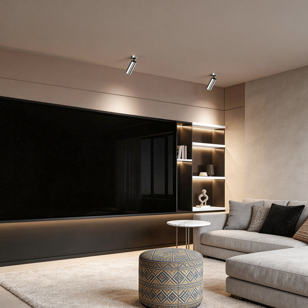 2 ST Spotlights Silver Full-Spectrum LED Lampa