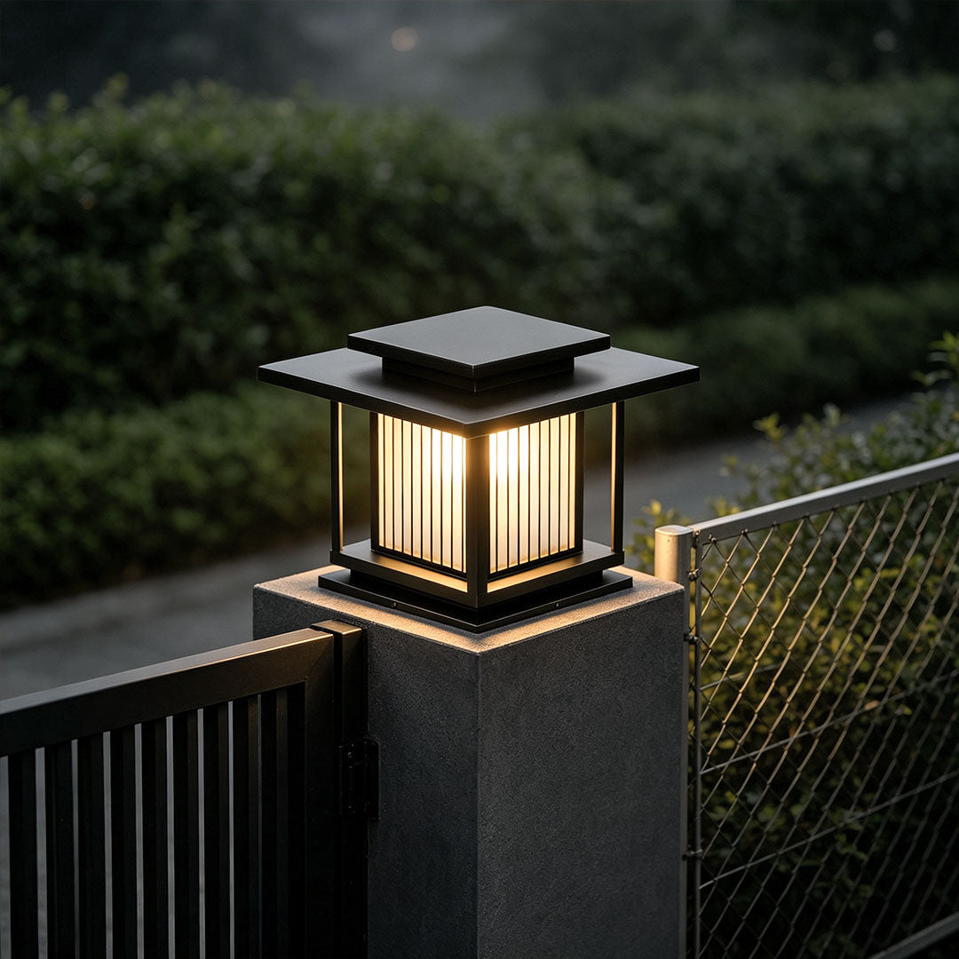 Uppfartssäule Solarlampor Modern Utomhus Portbelysning