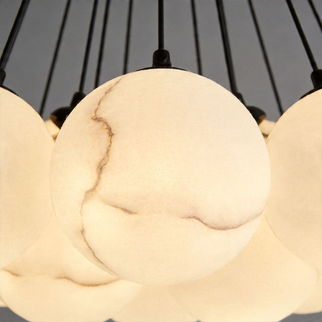 Modern Matt Svart Kandelaber Bubbelboll Taklampa