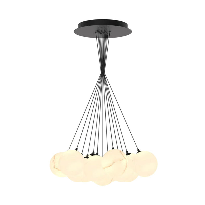 Modern Matt Svart Kandelaber Bubbelboll Taklampa