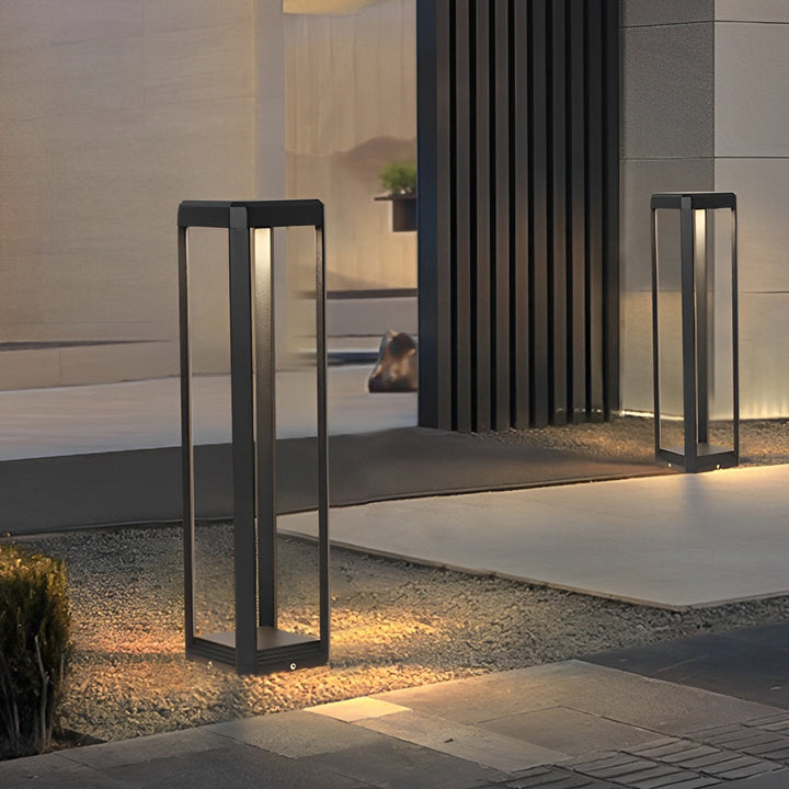 [Öppen Förpackning] Metall Solvägslampor Modern Svart Aluminium Lampa