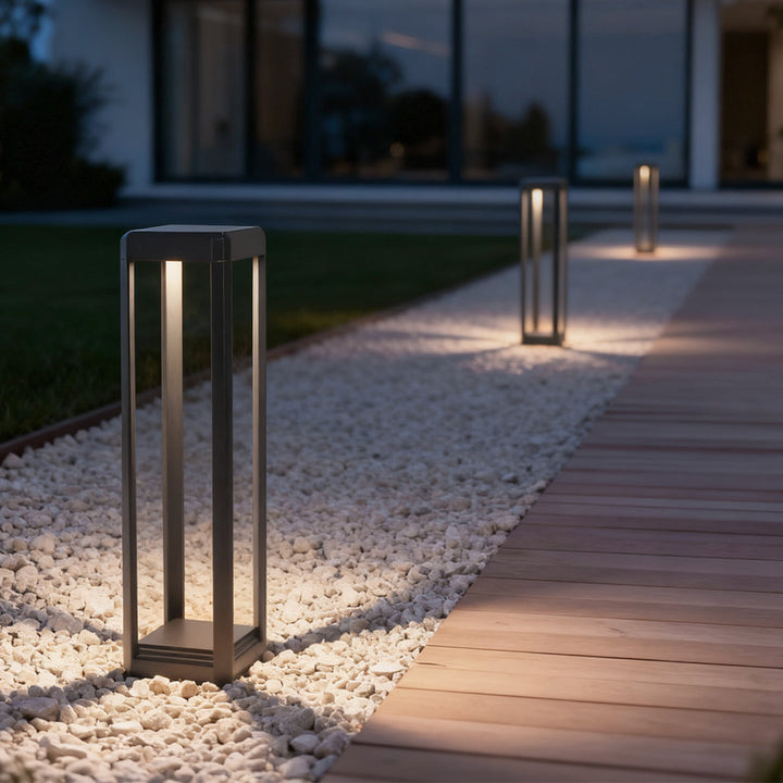 [Öppen Förpackning] Metall Solvägslampor Modern Svart Aluminium Lampa