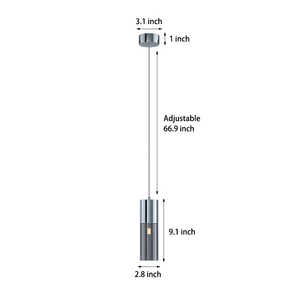 [Open-Box]Mini Svart Pendellampa Modern Metall Taklampa