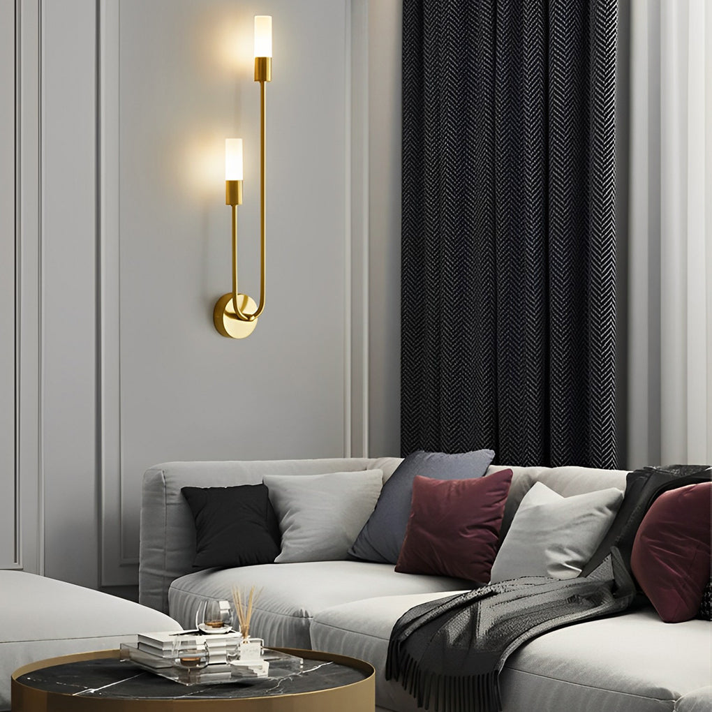 [Öppen Låda] Modern Dubbelhuvud Vägglampa Kreativ Lyx Metallbelysning
