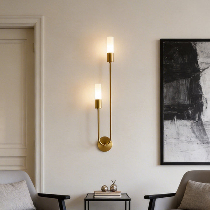 [Öppen Låda] Modern Dubbelhuvud Vägglampa Kreativ Lyx Metallbelysning
