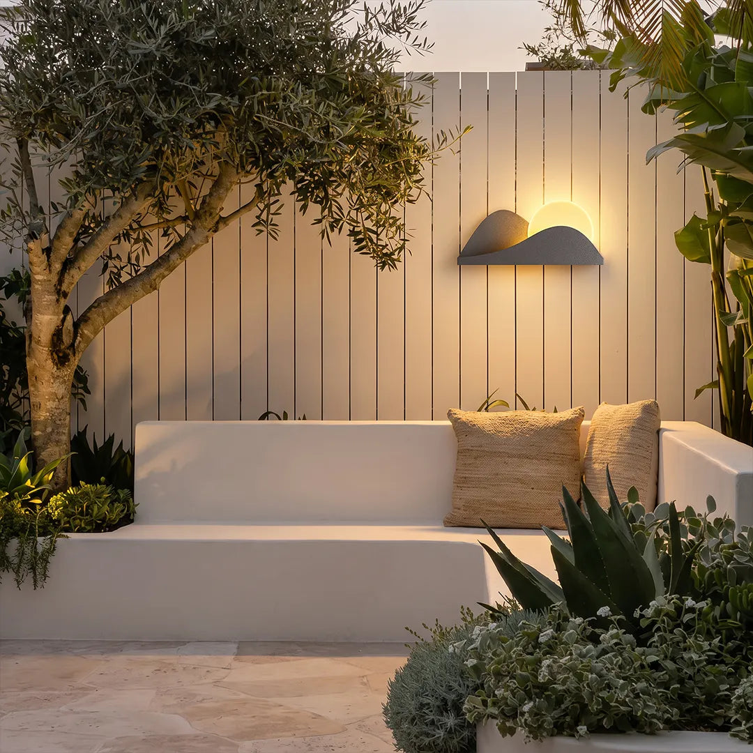 Modern Utomhus Väggbelysning Solenergi Landskapsbelysning
