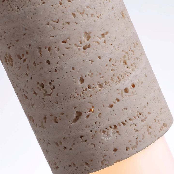 Moderna LED Pendellampor i Travertin och Trä för Sängbord
