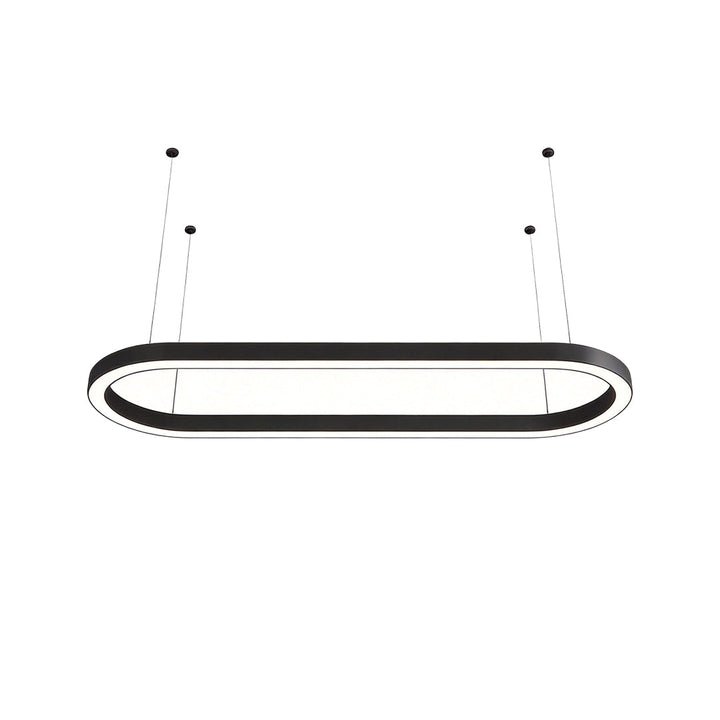 Oval Kandelaber Modern Metall LED Kontors Taklampa