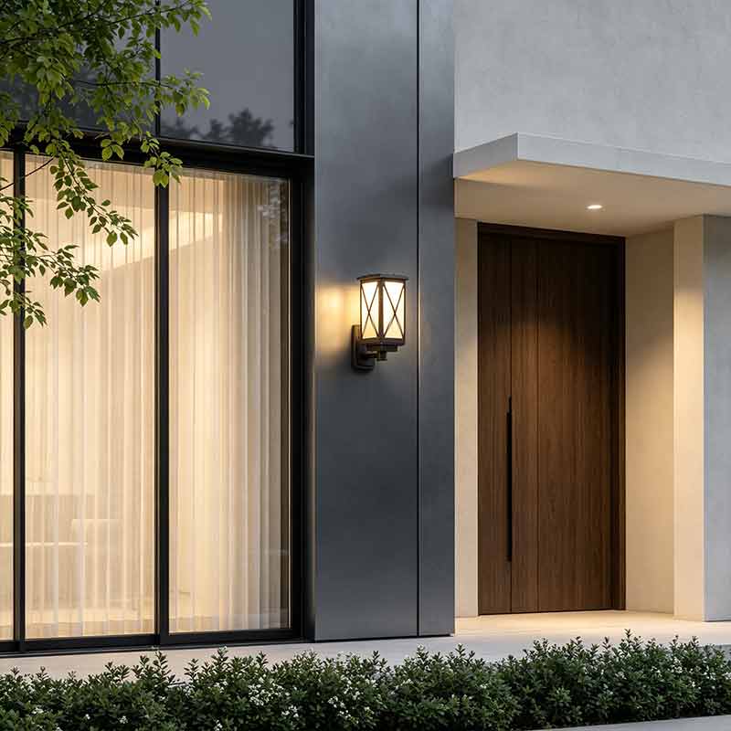 Solvägglampa för utomhusbruk, vattentät för villa, trädgård och entré