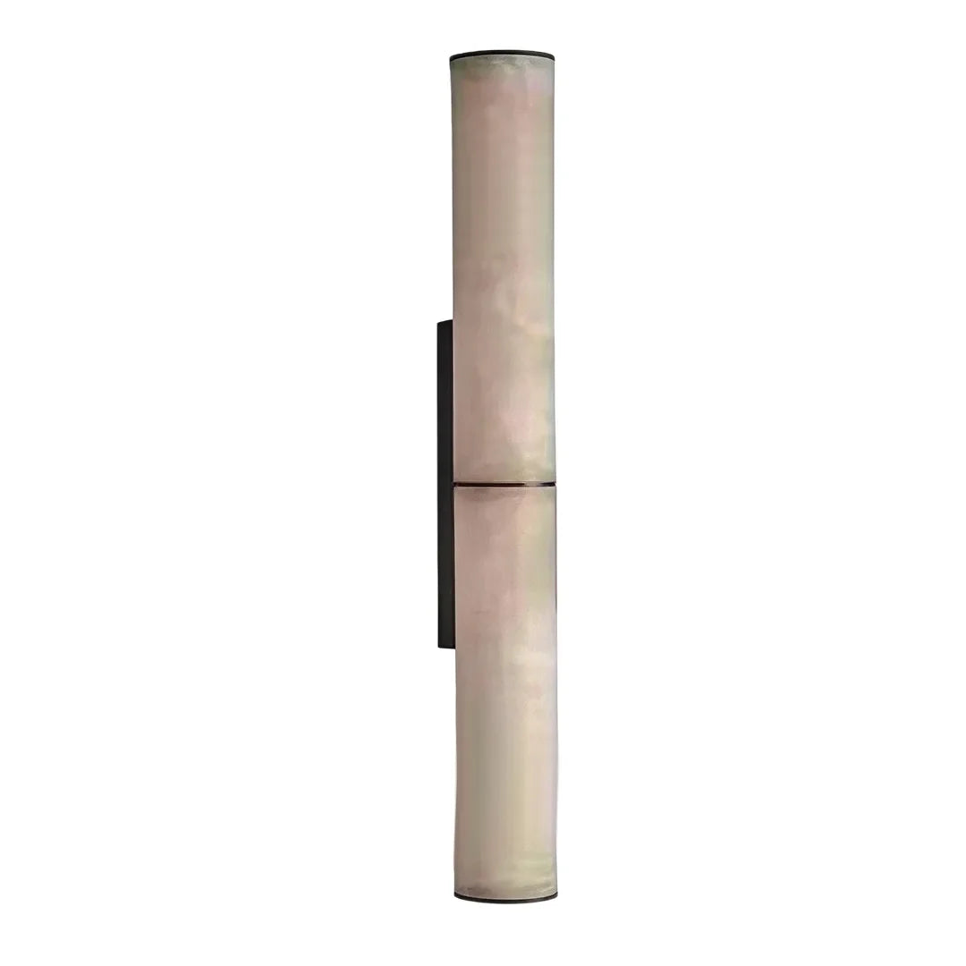 Modern Vertikal Vägglampa Lyxig Marmor Cylinder Ljus