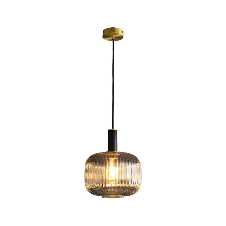 Vintage Glas Pendellampa Nordisk Lyx Enkel Taklampa