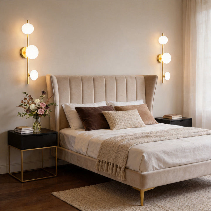 Multi Light Wall Sconce Nordisk Dekorativ Glaslampa