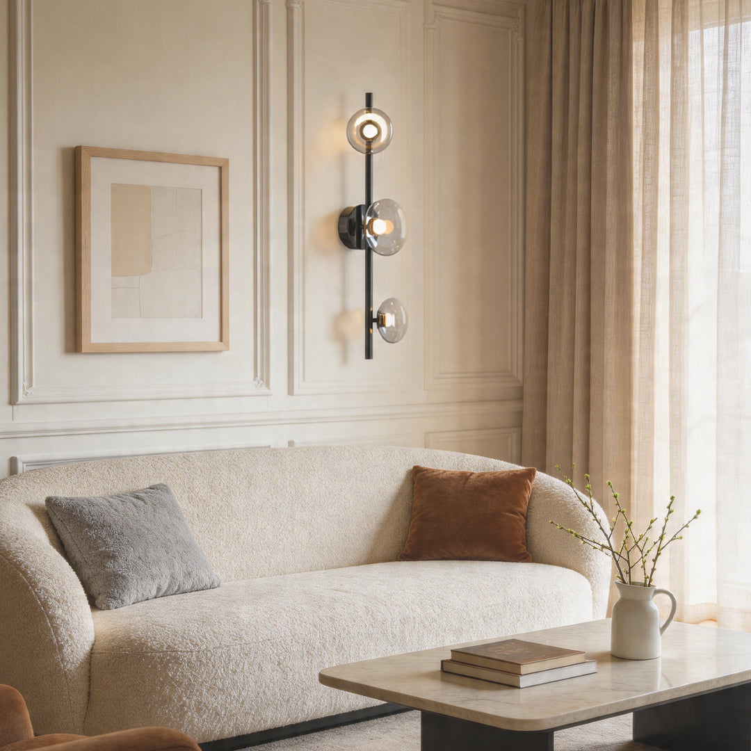 Multi Light Wall Sconce Nordisk Dekorativ Glaslampa