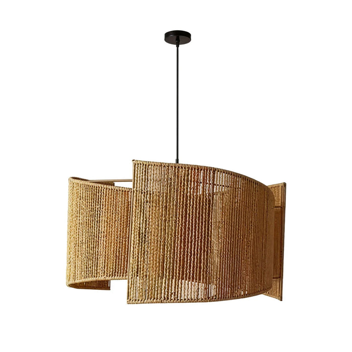 Rattan Vävd Pendellampa Wabi-Sabi Rep Taklampa