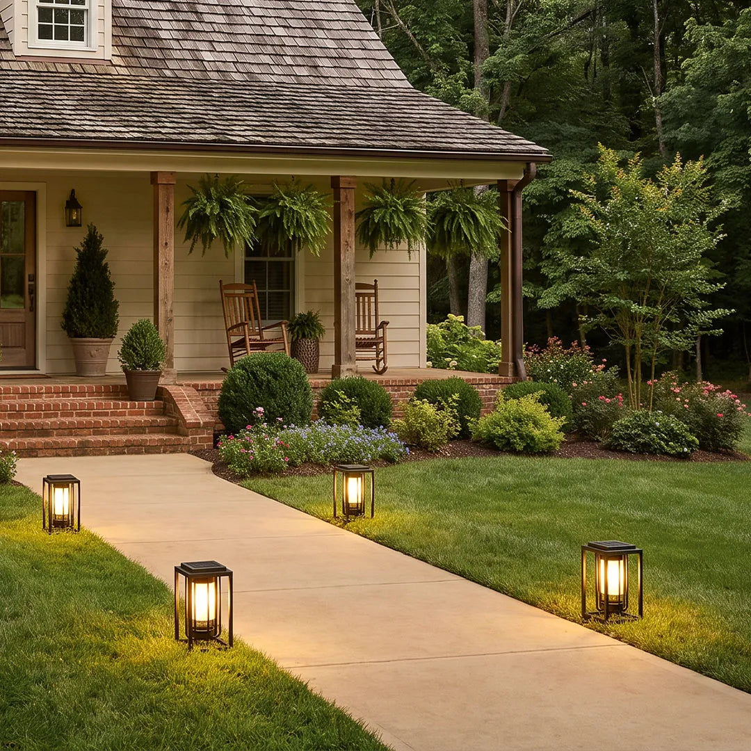 Utomhus Lantern Lampa Modern Landskapsbelysning