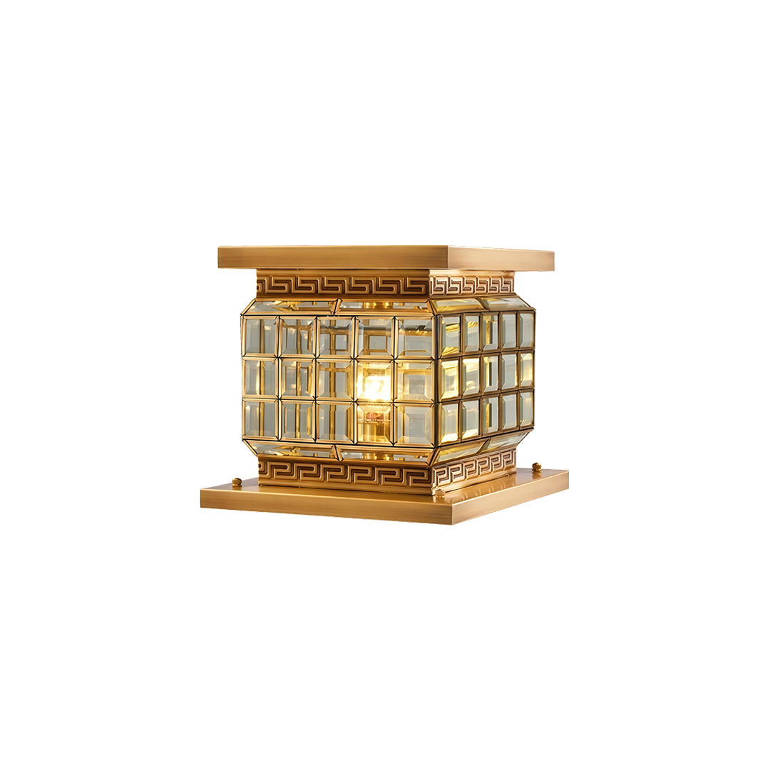 Utomhus Pelarlampor Solenergi Modern Dekor All-Koppar Lampa