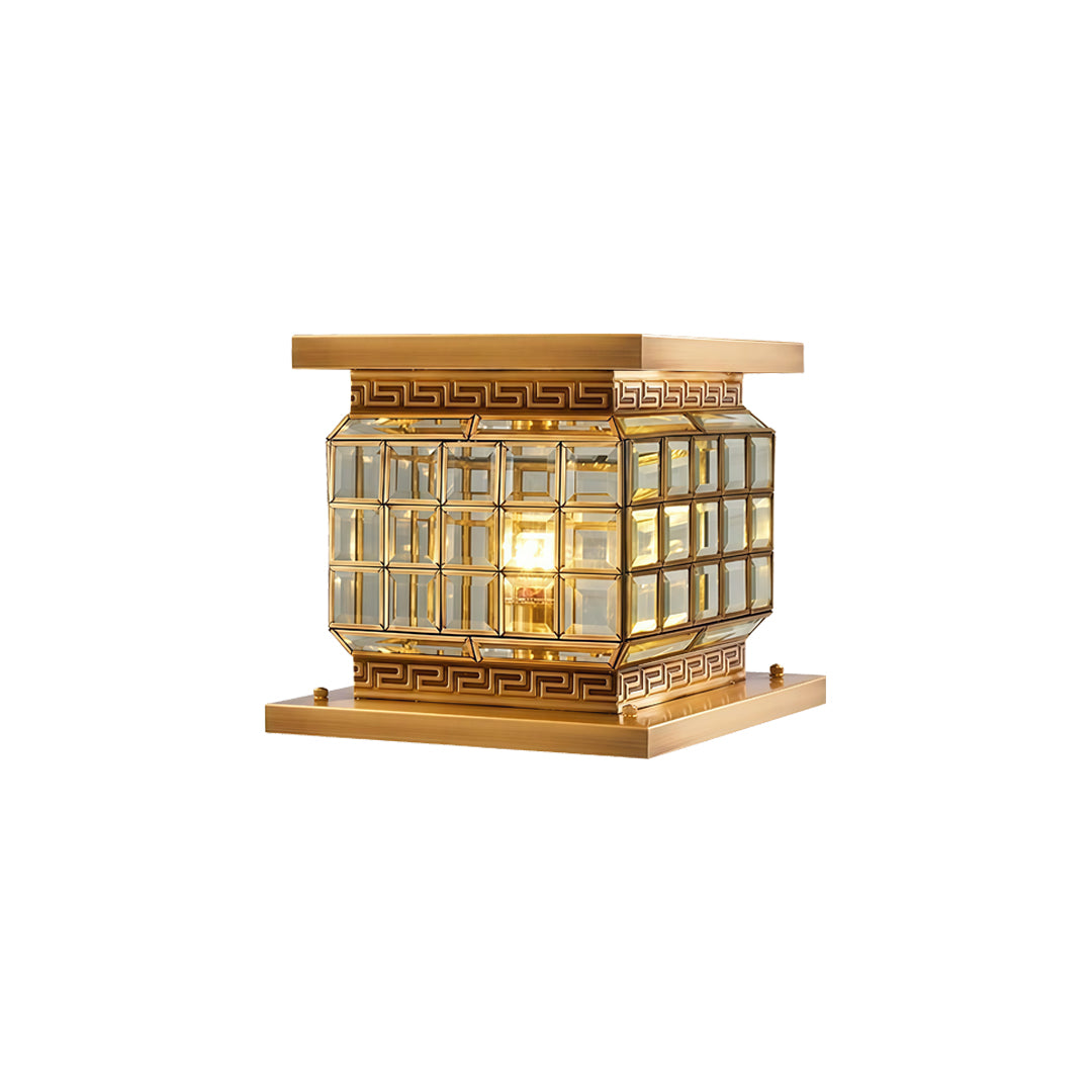 Utomhus Pelarlampor Solenergi Modern Dekor All-Koppar Lampa