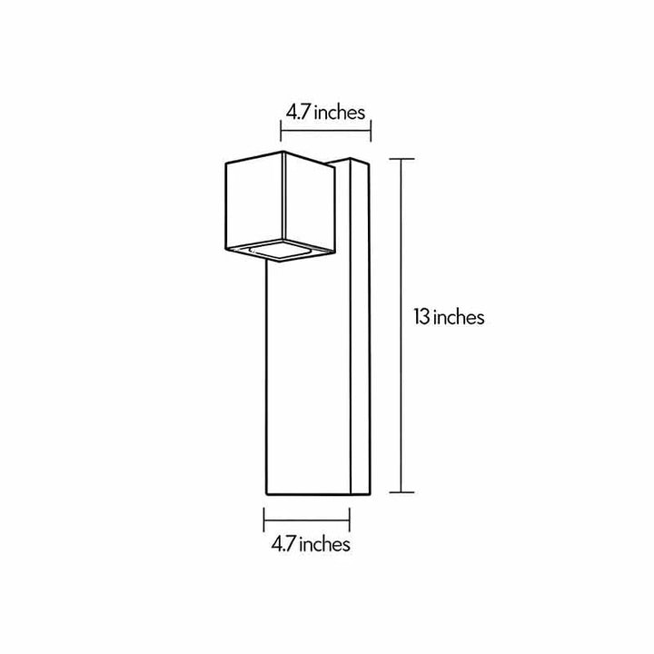 Utomhus Sten Väggbelysning Minimalistisk LED Geometri Ljus