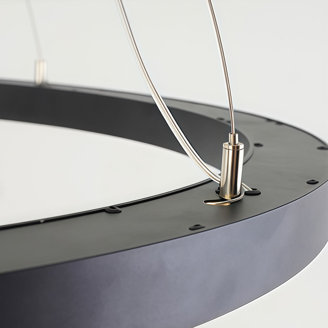 Oval Kandelaber Modern Metall LED Kontors Taklampa