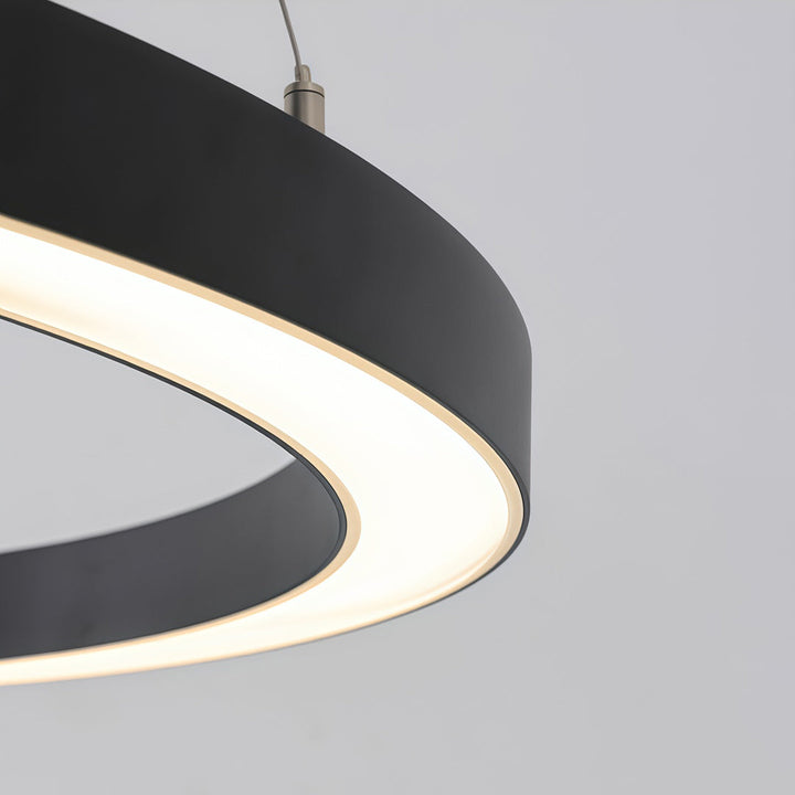 Oval Kandelaber Modern Metall LED Kontors Taklampa