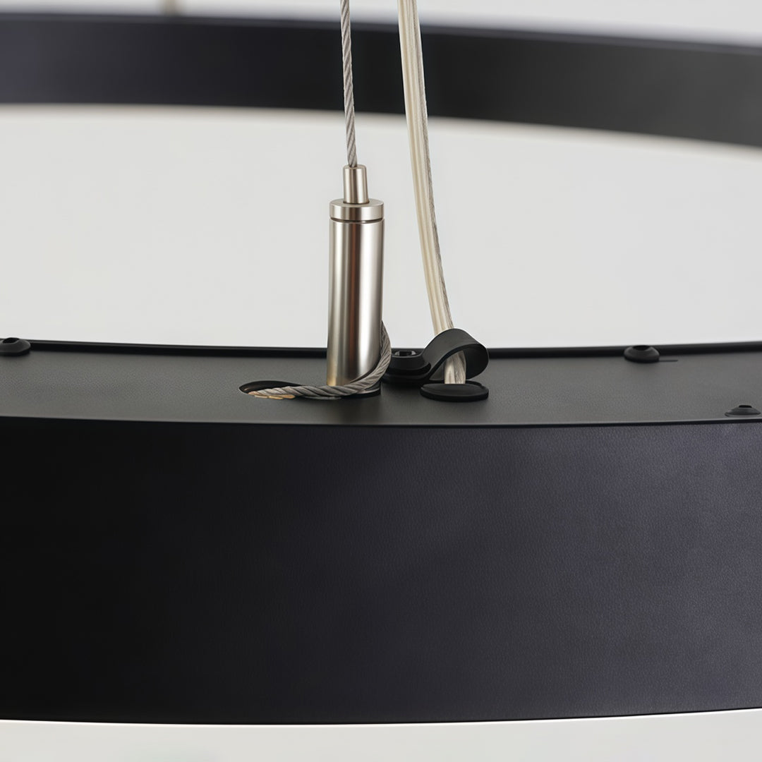 Oval Kandelaber Modern Metall LED Kontors Taklampa