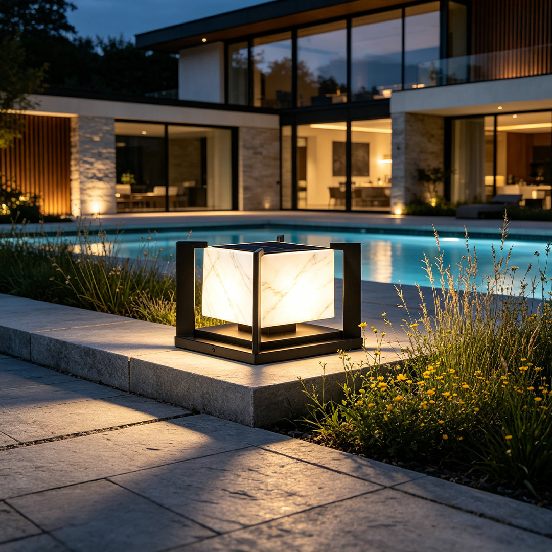 Pillar Solar Garden Lights Courtyard Landscape Light