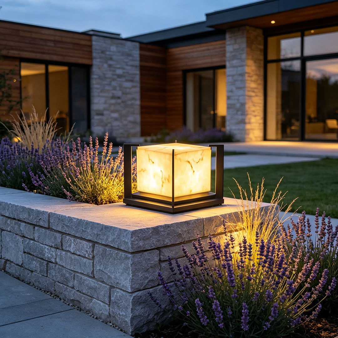 Pillar Solar Garden Lights Courtyard Landscape Light