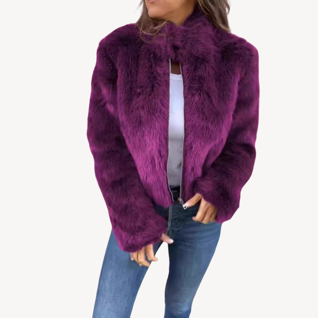 | Dam Fusk Päls Zip-Up Jacka