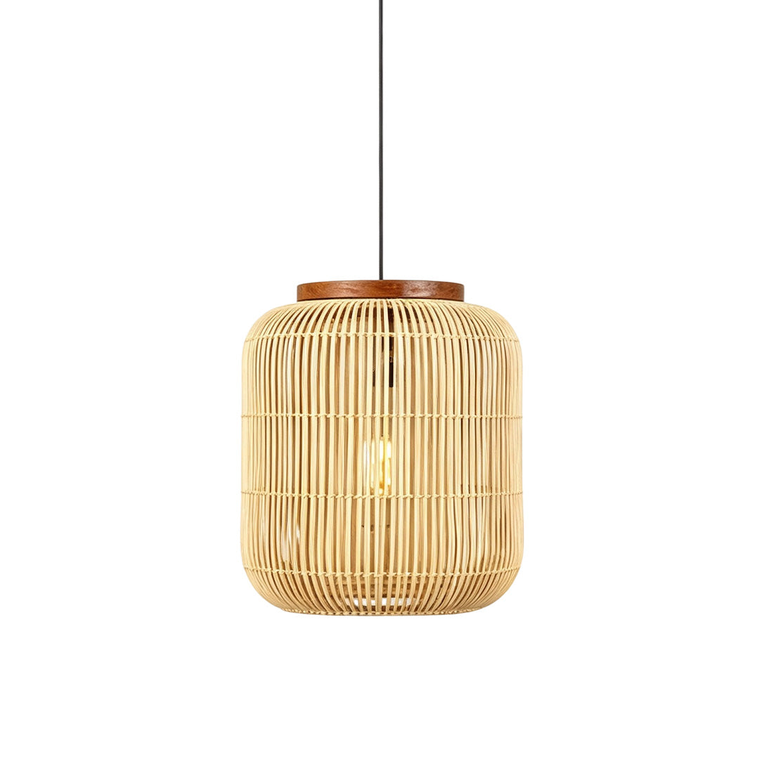 Rattan Ljuskronor Wabi-Sabi Handgjord Taklampa