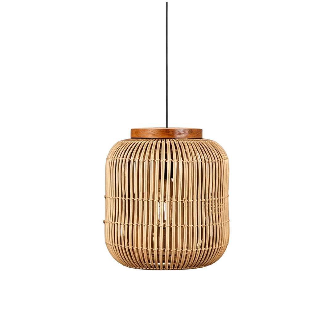 Rattan Ljuskronor Wabi-Sabi Handgjord Taklampa