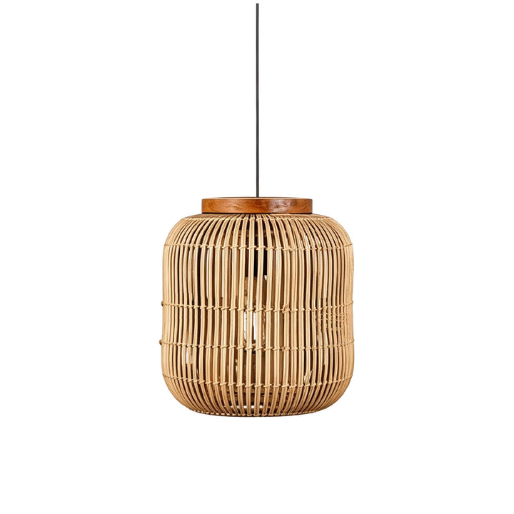 Rattan Ljuskronor Wabi-Sabi Handgjord Taklampa